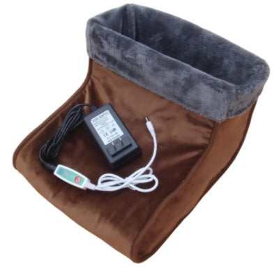 Electric Heated Plush Comfort Relaxing Winter Warm Foot Massager Warmer Massage Cushion