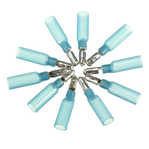 10PCS 0.7cm Blue Terminals Male Bullet Connector 1.5-2.5mm 16-14AWG