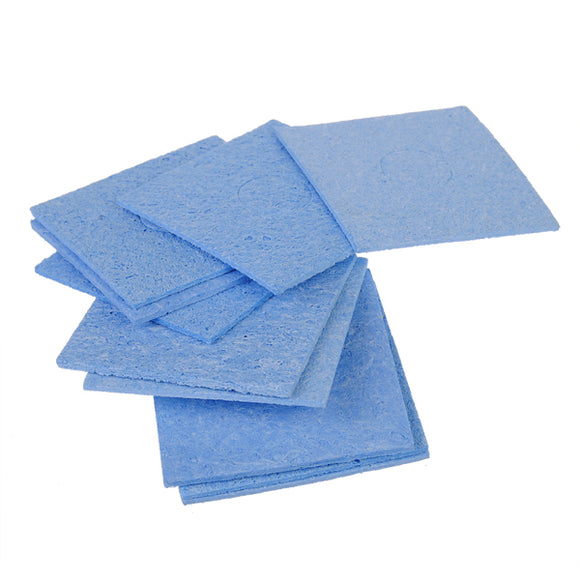 10Pcs 60 x 60mm Blue Solder Cleaning Sponge For Soldering Iron Tip