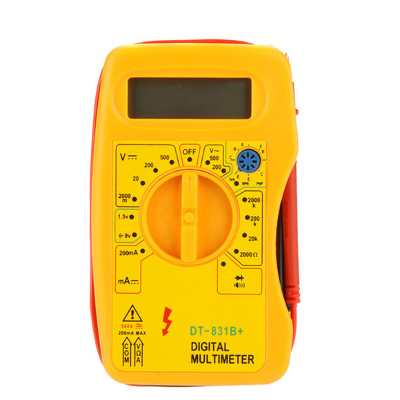 DT-831B+ Digital Multimeter DMM Voltmeter Ammeter Ohmmeter Tester Megohmmeter
