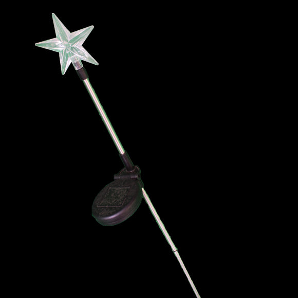 Solar garden light RGB star