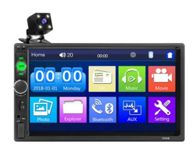 iMars 7010B 7 Inch Car Stereo Radio MP5 Player FM USB AUX HD bluetooth Touch Screen Rear View Camera