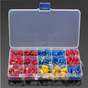 Soloop 280Pcs 2.8-6.3mm Assorted Crimp Spade Insulated Terminal Connectors
