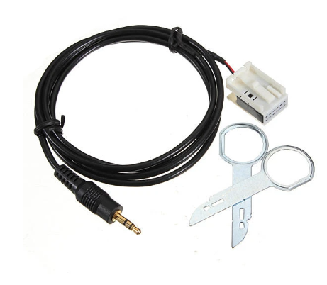 3.5mm Jack Plug CD 6000 AUX Audio Input Adapter Cable for Ford