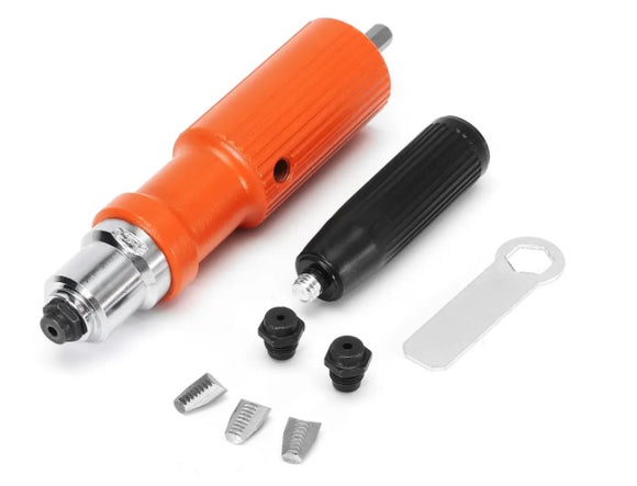 Drillpro Upgraded Electric Rivet Nut Gun Cordless Riveting Tool Drill Adapter for Electric Drill