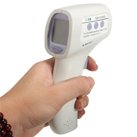 HTD880C Two Mode Digital IR Non Contact Forehead Surface Thermometer Temperature Meter
