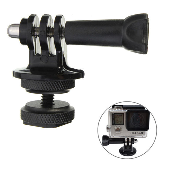 1/4 Inch Hot Shoe Adaptor With Tripod Mount Screw For GoPro Xiaomi Yi SJcam DSLR Camera