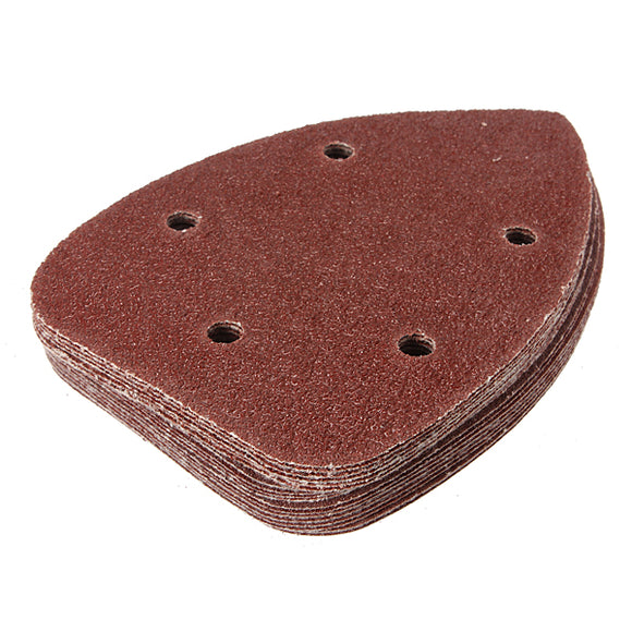 18Pcs 5 Holes Mixed Triangular Sanding Sheet Hook Sander Sandpaper