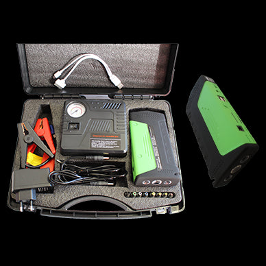 Vehicle emergency kit tyre bump battery mobile charger