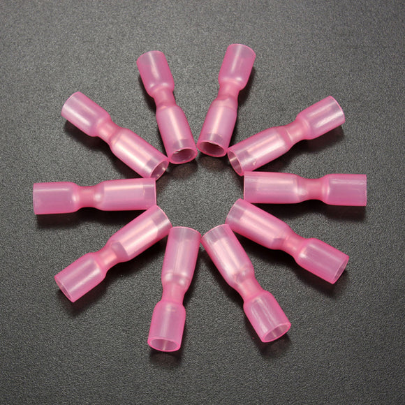 10PCS 0.7cm Red Terminals Female Bullet Connector 0.5-1.5mm 22-16AWG