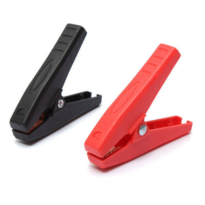 2 Pcs 90mm 100A Plastic Crocodile Alligator Car Battery Clip Clamp Anti-shorting Clip