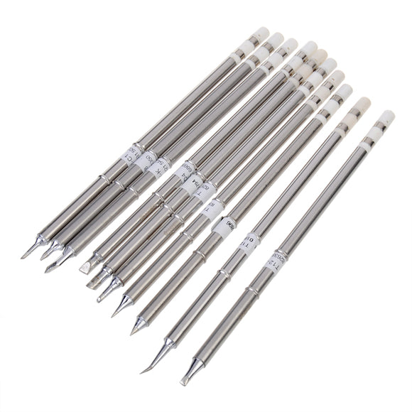 10pcs T12 Series Solder Iron Tips for Hakkoo Soldering Station FX-951 FX-952