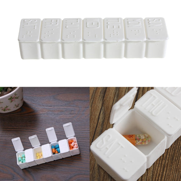 7 Day Pill Box Weekly Tablet Medicine Organizer Container Case Storage
