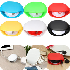 Auto Cable Cord Wire Organizer Bobbin Winder Smart Wrap For Headphone Headset Earphone