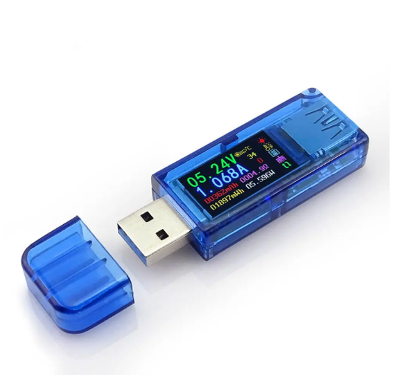 RUIDENG AT34 USB3.0 IPS HD Color Screen USB Tester Voltage Current Capacity Energy Power Equivalent Impedance Temperature Tester 30.00V 4.000A