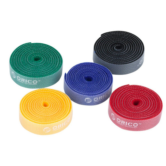 1PC Package ORICO CBT-1S Reusable Rainbow Cable Ties / Wire Ties to Organize Cords Rainbow Color
