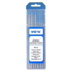 10pcs/set WL20 TIG Welding Tungsten Electrode 1.6mmx150mm +2.4mmx175mm