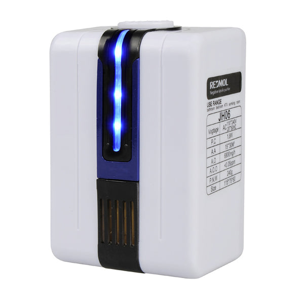 ANJ 110-240V Negative Ion Anion Home Mini Air Purifier Ozonator Purify Cleaner with Adapter