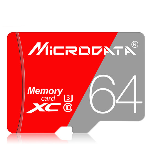 MicroData 16GB 32GB 64GB Class 10 High Speed TF Memory Card with Card Adapter for Mobile Phone