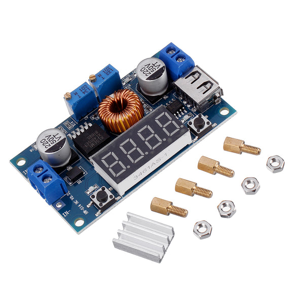 3pcs XL4015 5A High Power 75W DC-DC Adjustable Step Down Module LED Voltmeter Power Supply Module