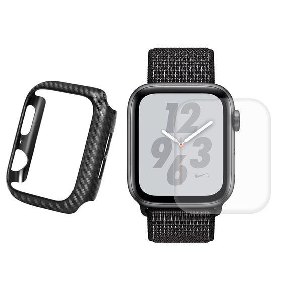 Enkay Carbon Fiber Watch Cover+3D Curved Edge Hot Bending Watch Screen Protector
