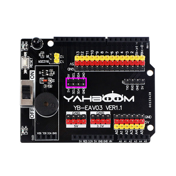 Yahboom UNOIO Expansion Board Shield Sensor Electronic Module Development Board Compatible Arduino