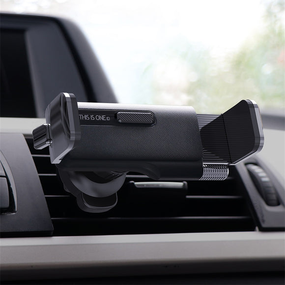 Universal Car Phone Holder Metal Elasticity Bracket Navigation Stand Air Vent Clip Mount For 4.7-6.8 Inch Mobile Phone