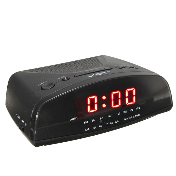 VST-905 Red LED Display Digital AM/FM Radio Alarm Clock Buzzer Snooze Function