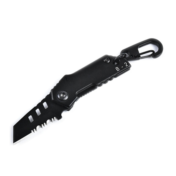 EDC Mini B2 Knife Foldable Portable Camping Self Defense Knife with Key Ring