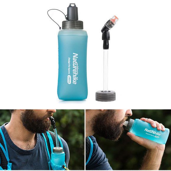 Naturehike NH17S028-B 280/420ML TPU Soft Water Bottle Sports Travel Folding Silicone Kettle