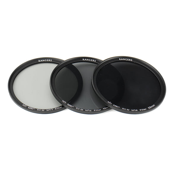 ND2/4/8 49/52/55/58/62/67/72/77mm Lens Filter Kit Set for Canon for Nikon DSLR Camera