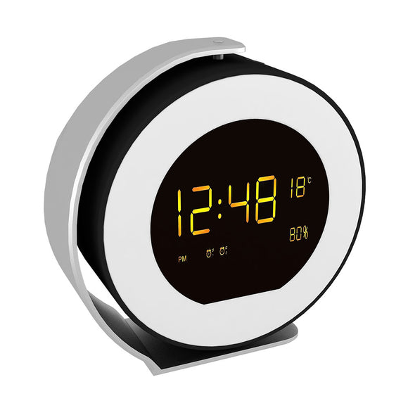 Wireless Music Alarm Clock bluetooth Sound Box LED Mini bluetooth Audio