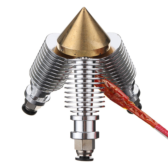 3-in-1-Out 1.75mm 0.4mm Brass Multi Nozzle Kit With Heatsink & Thermistors