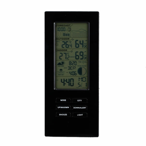 Digital Wireless Weather Station Temperature Humidity Meter Alarm Clock Calendar