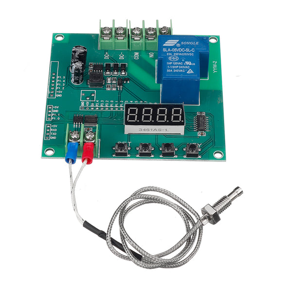YYW-2 0-1024 Temperature Sensor Temperature Control Relay Detection High Temperature Serial Output with K Type Thermocouple 30A