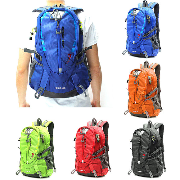 IPRee 40L Waterproof Nylon Backpack Sports Travel Hiking Climbing Unisex Rucksack