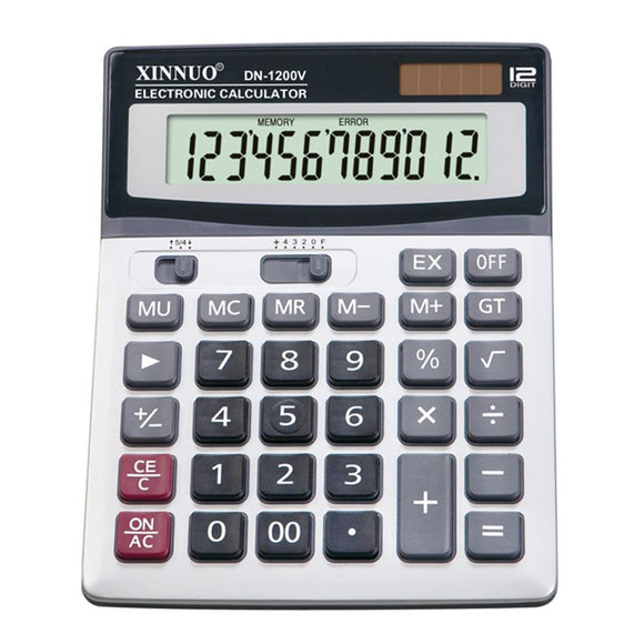 XINNUO DN-1200V Calculator 12 Digits Calculating Tool For Office School Stationery