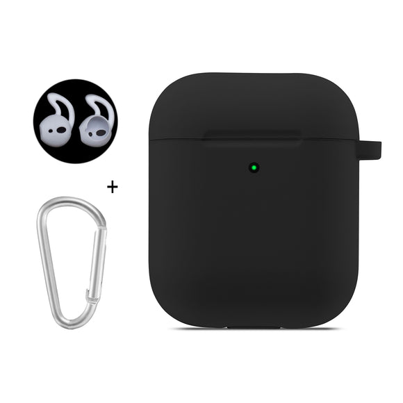 Enkay Dustproof Earphone Silicone Protective Case + Ear Tips + Anti-lost Hook For Apple AirPods 1 & Apple AirPods 2