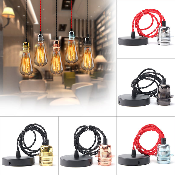 E27 Retro Vintage Ceiling Pendant Light Edison Bulb Adapter Lampholder Hanging Fixture