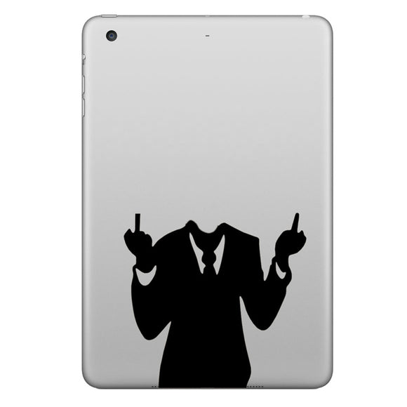 Hat Prince Men in Suits Decorative Decal Removable Bubble Free Sticker For iPad 9.7 Inch