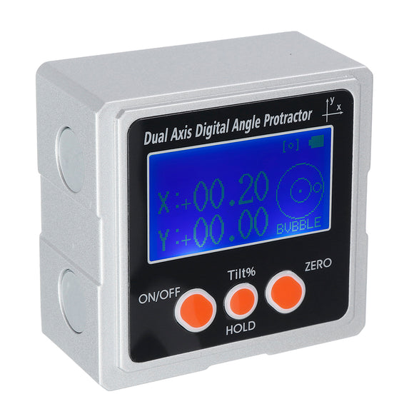 360 Single and Dual Axis Digital Protractor LCD Angle Finder Inclinometer Level Ruler w/ Magnetic