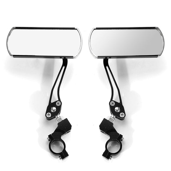 Pair 360 Rotate Rearview Mirrors Adjustable Aluminum Alloy Cycling Bike Mirror Motorcycle