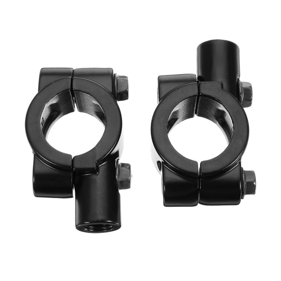 8/10mm Motorcycle Bicycle Side Mirrors Holder Clamp Adaptor Bracket For 22mm Handlebar