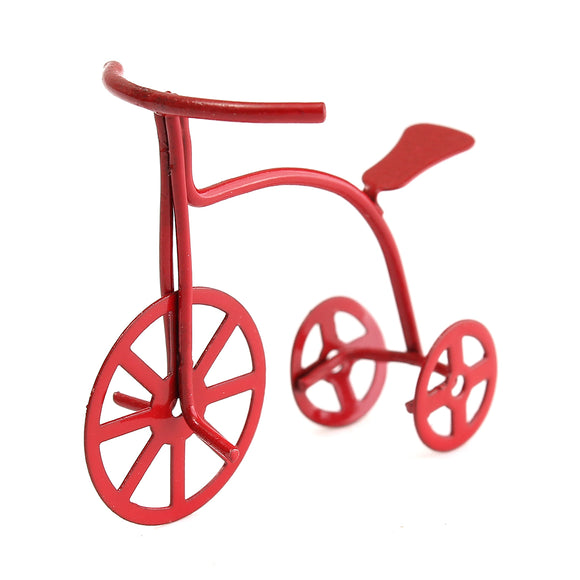 1/12 Scale Red Bicycle Dollhouse DIY Miniature Furniture Accessories For Dollhouse