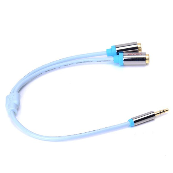 Vention VAB-R02 3.5mm Jack to 2 Female RCA Splitter 1 to 2 Y Audio Cable Gold Plated