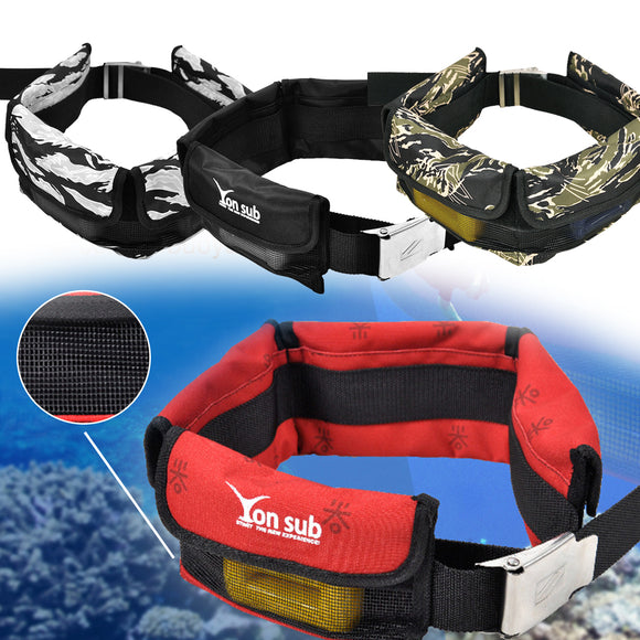 diving set Adjustable 4/3 Pocket Diving Weight Belt With Stainless Steel Buckle Water Sport Equipment For Underwater Hunting 4 Colors