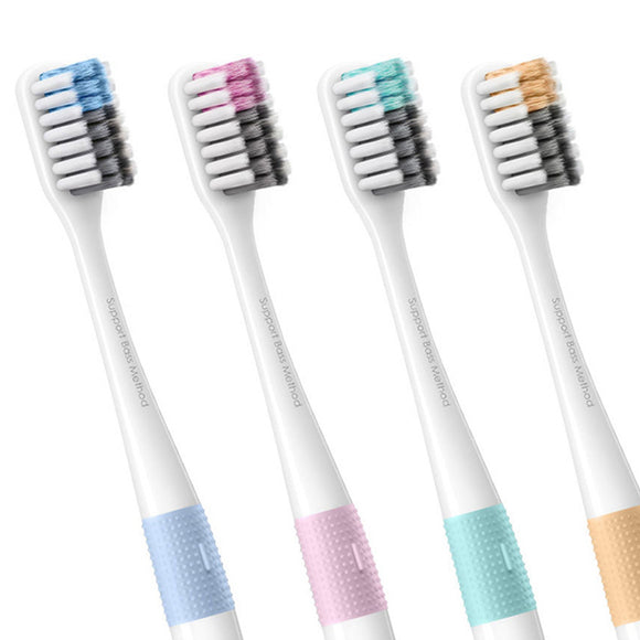 Xiaomi Dr. Bet 4Pcs Soft Toothbrush Handle Manual Eco Friendly Toothbrush with Travel Box