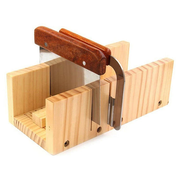1 PCS Soap Loaf Adjustable Cutter Mold DIY Wooden Soap Cutter Mold with Scale
