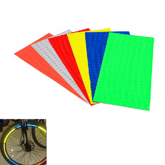 Bike Bicycle Wheel Rims Reflective Stickers Luminous