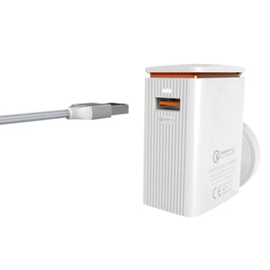 LDNIO 18W QC3.0/2.0 LED Light EU Fast Charger For iPhone X 8Plus Oneplus 5t Xiaomi 6 Mi A1